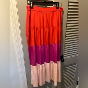 Marie Oliver tiered skirt. Runs big IMO. Really pretty.